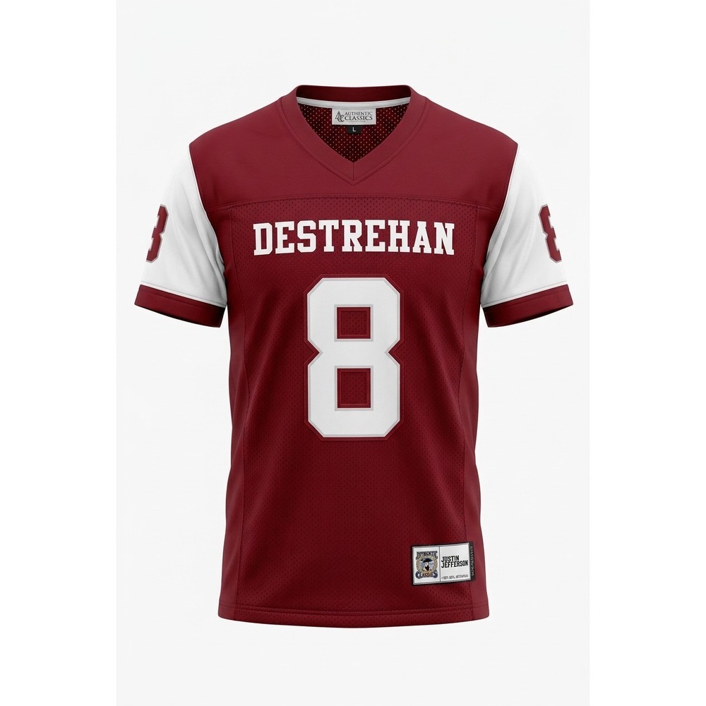 Headgear‎ Classics Justin Jefferson Destrehan High School Jersey Large #8